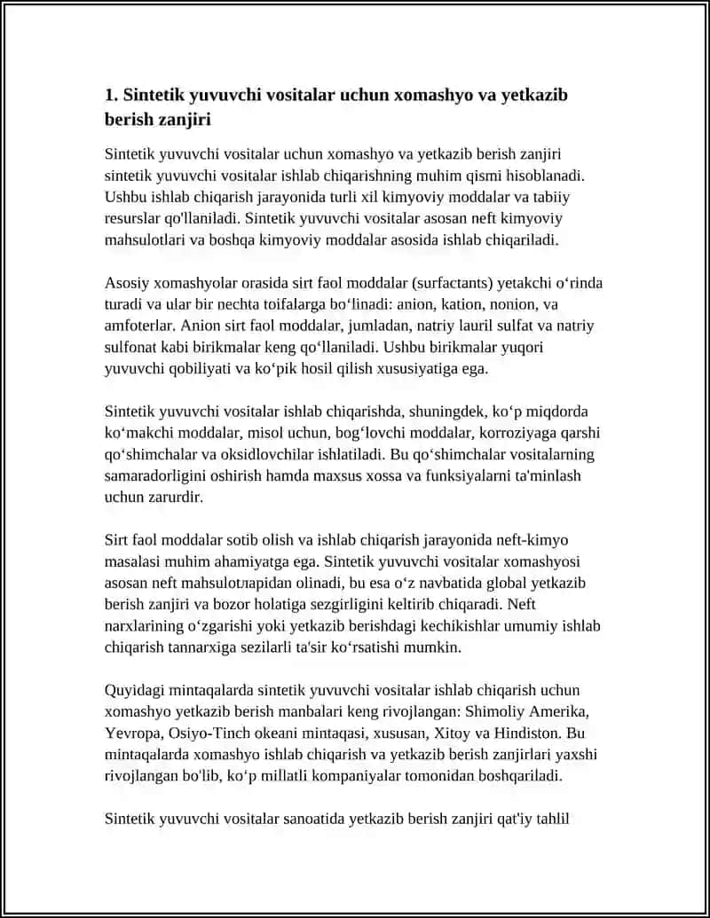 SINTETIK YUVUVCHI VOSITALAR ISHLAB CHIQARISH TEXNOLOGIYALARI 3