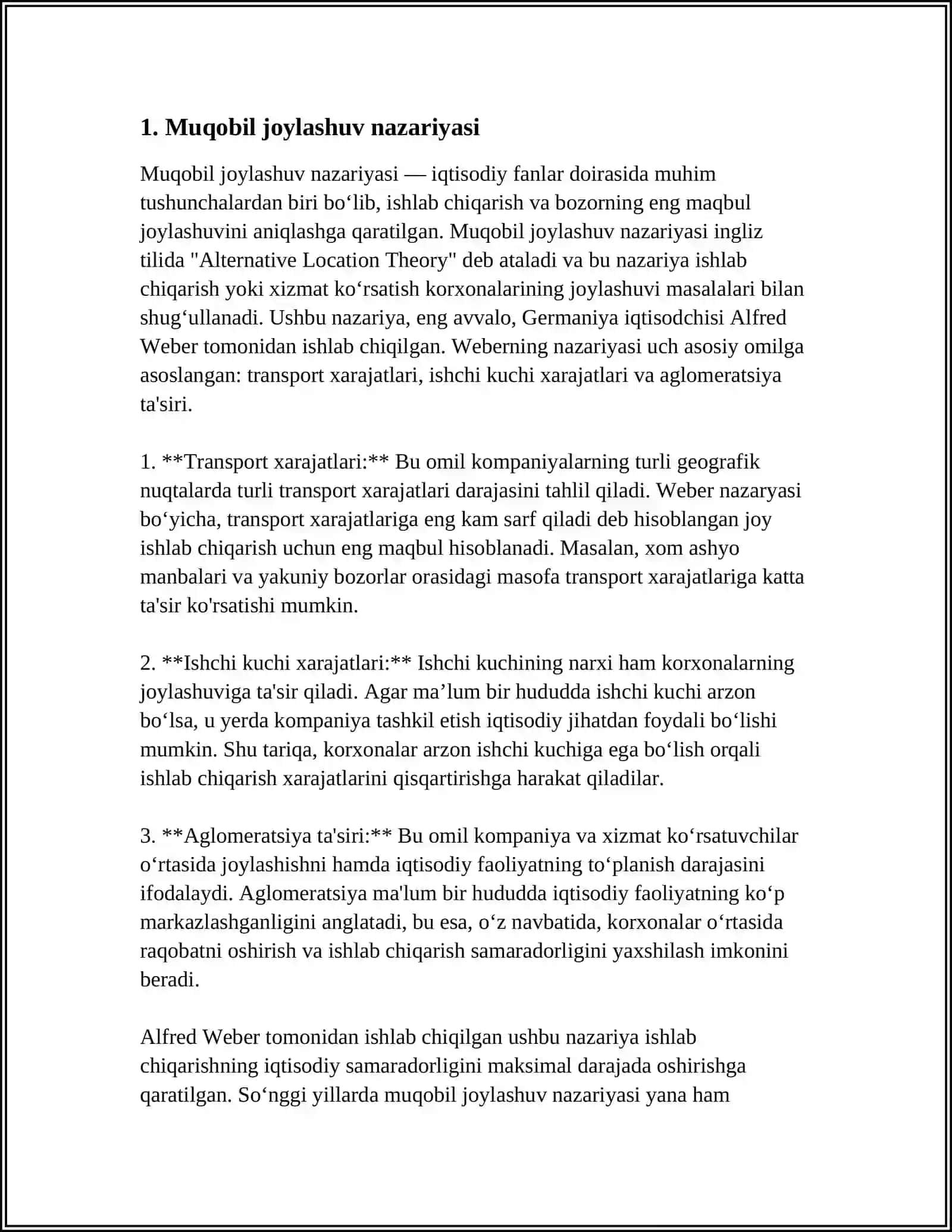 SANOAT KARXONALARI MUQOBIL JOYLASHUVINI MATEMATIK MODELASHTRISHDAN 3