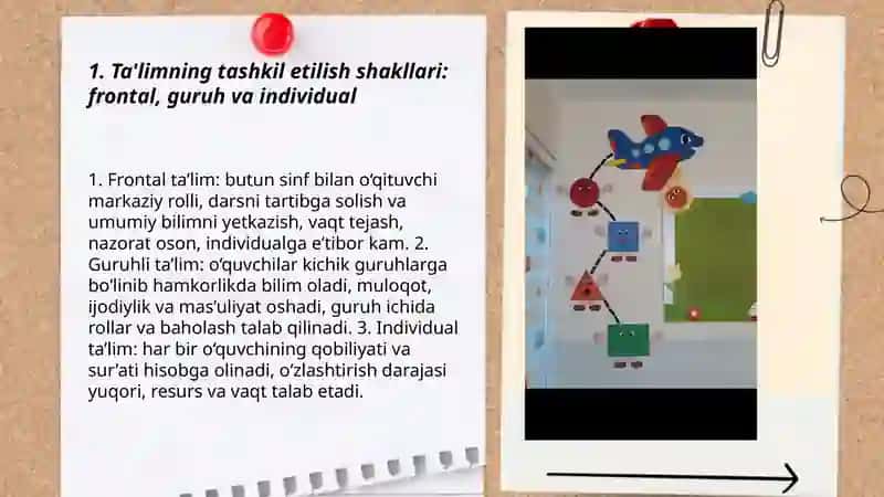 Ta'limning tashkiliy shakllari va metodlari 3