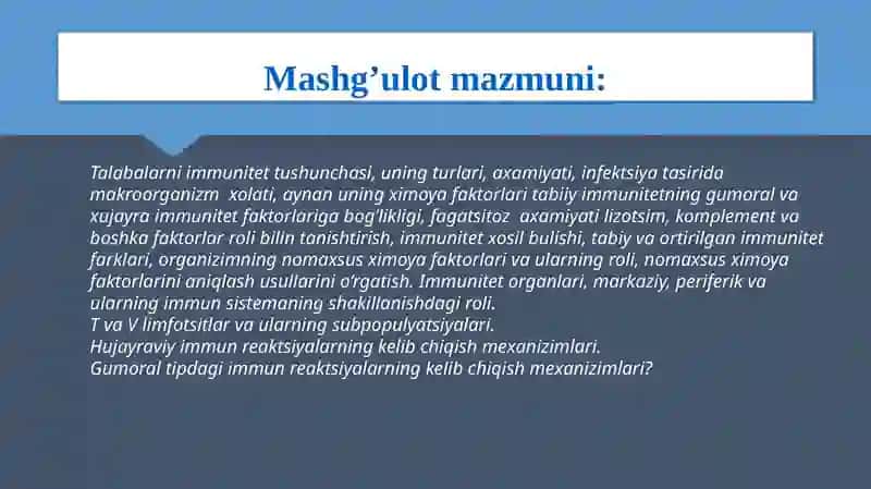 IMMUNITET 3