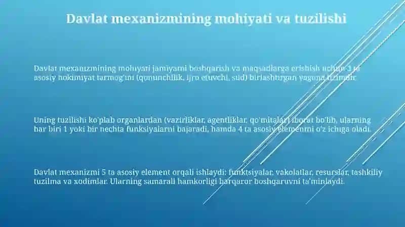 Davlat mexanizmi 3