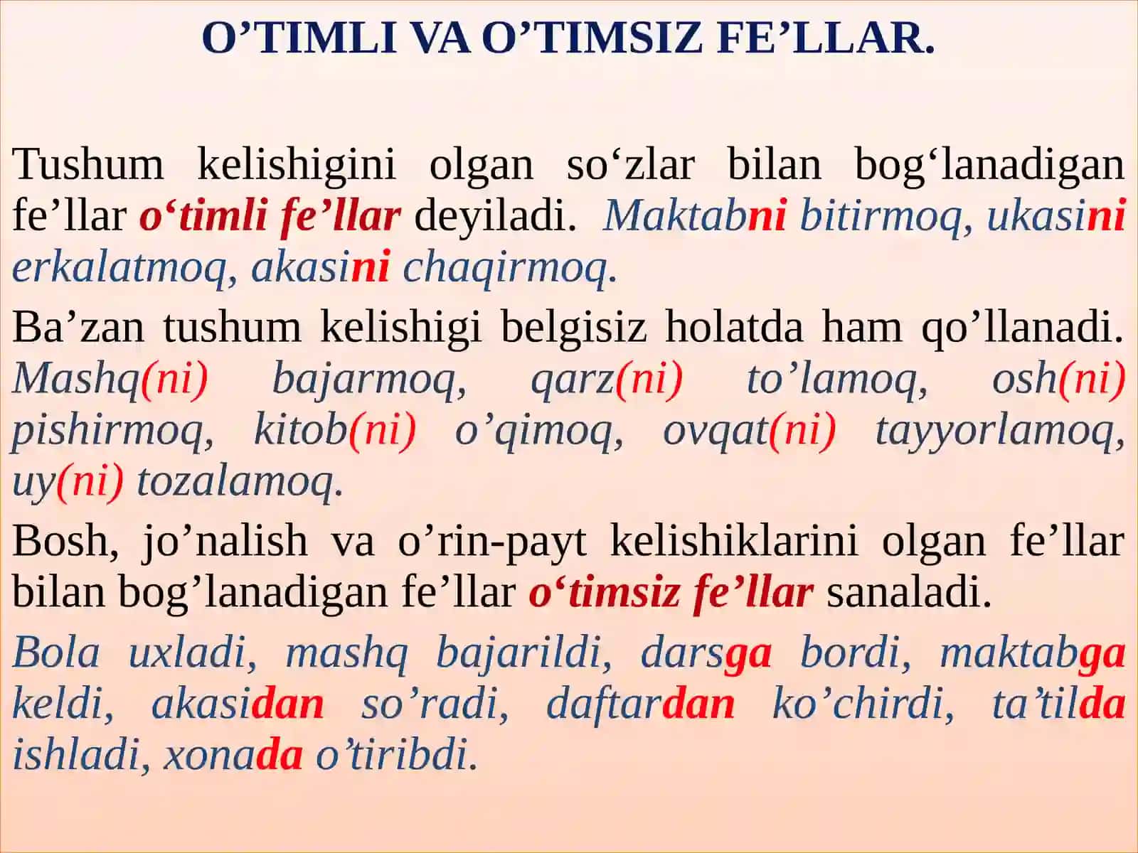 7-DARS. FE’L SO’Z TURUKMI 3