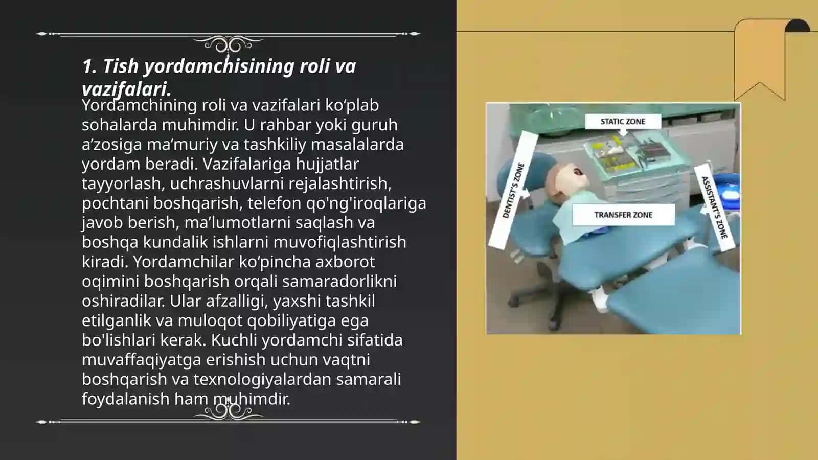 Tish yordamchisining roli va vazifalari 3