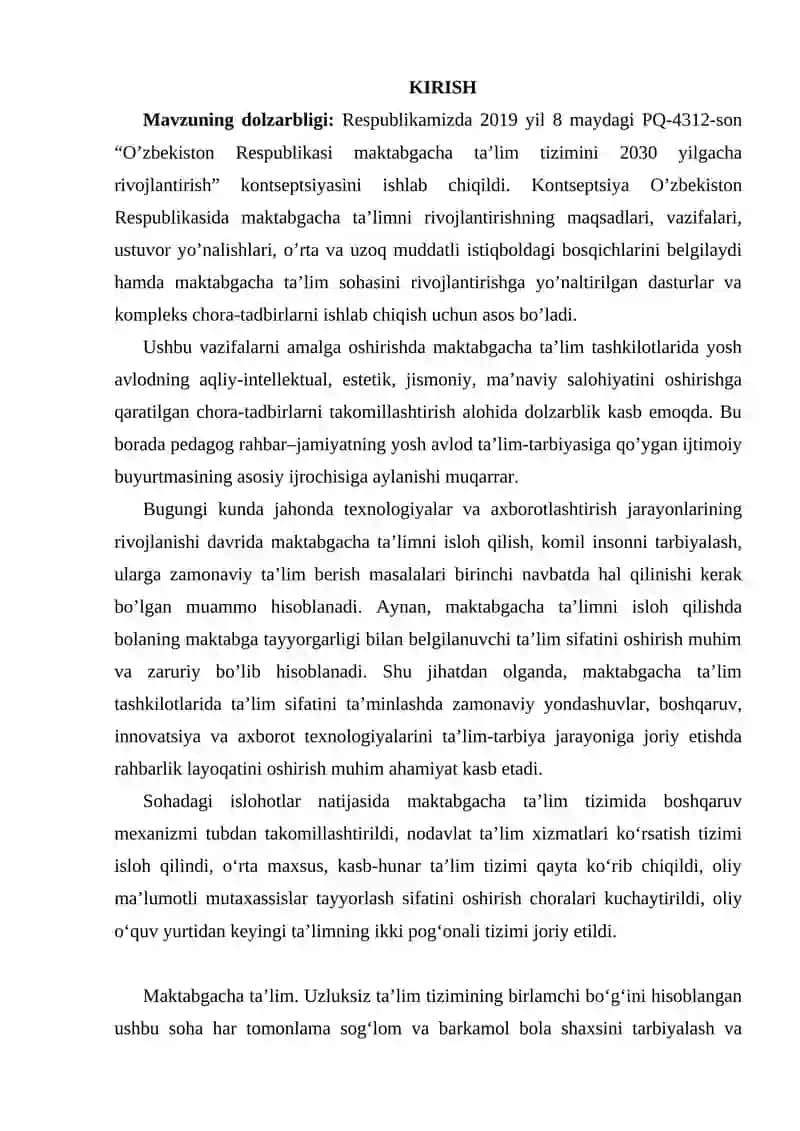 MAKTABGACHA TA`LIMDA ZAMONAVIY BOSHQARUV TIZIMINI JORIY ETISH 3