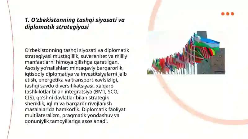 Oʻzbekistonning tashqi siyosati va diplomatik strategiyasi 3