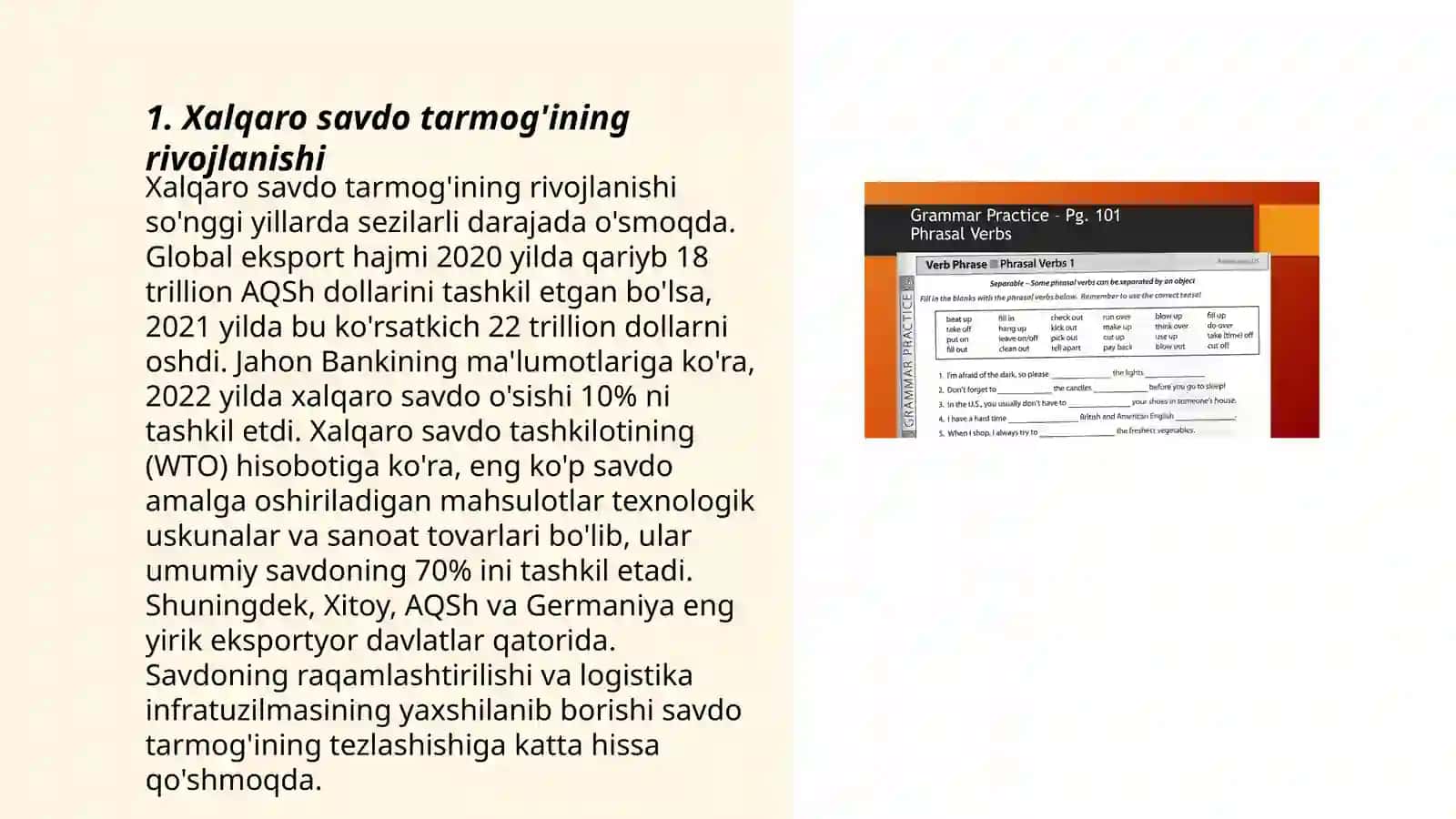 Xalqaro savdo tarmog'ining rivojlanishi 3