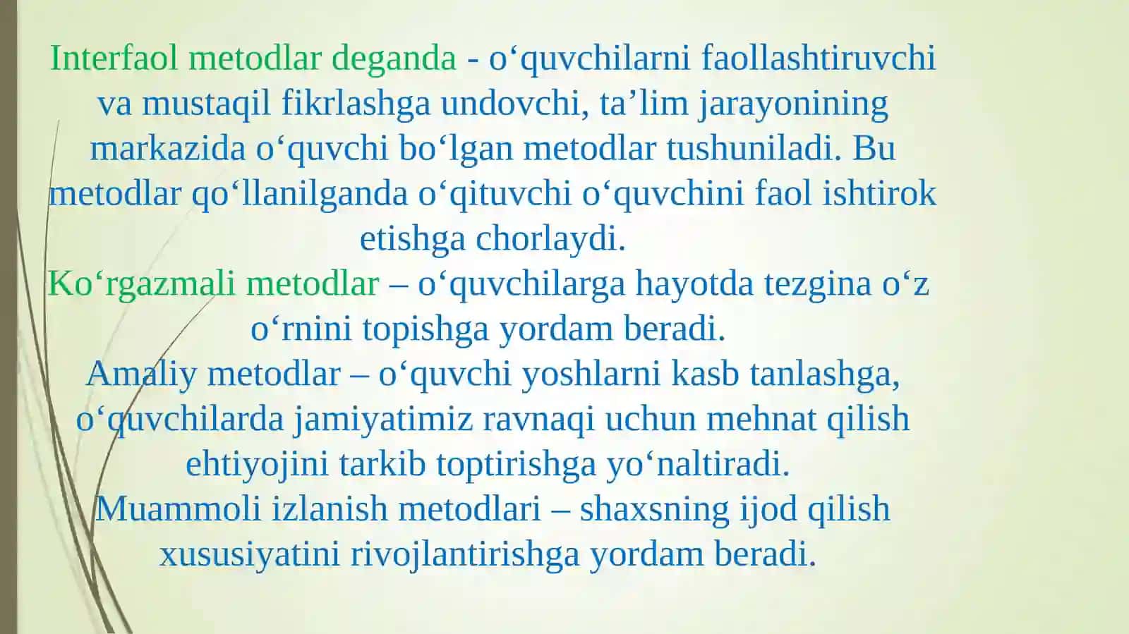 Tarix fanini o‘qitishda yangi zamonaviy ta’limiy metodlardan foydalanish va ularning afzalliklari 3
