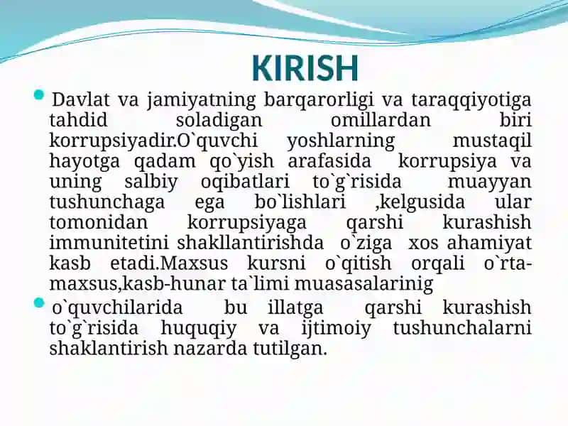 Korrupsiyaga qarshi kurashish mehanizmlari 3