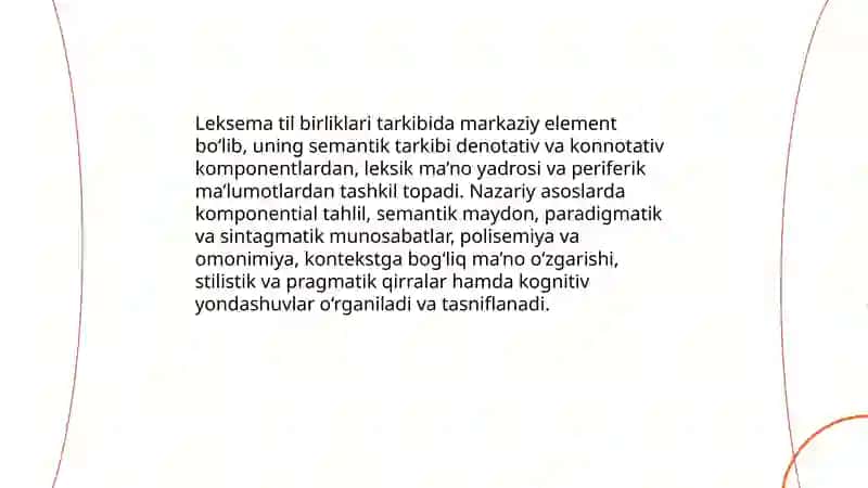 Oʻzbek tili leksemasida semantik tarkibi 3