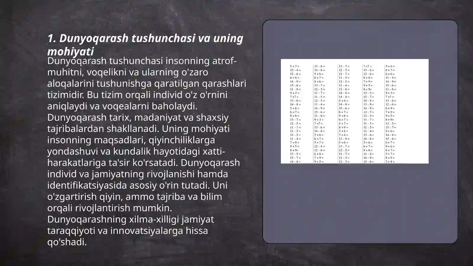 Dunyoqarashning mohiyati, tuzilishi va asosiy funksiyalari 3