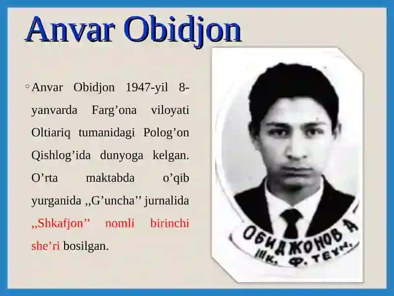 Anvar Obidjonning "Ajoyibxona Qoploni" she'rining tahlili 3