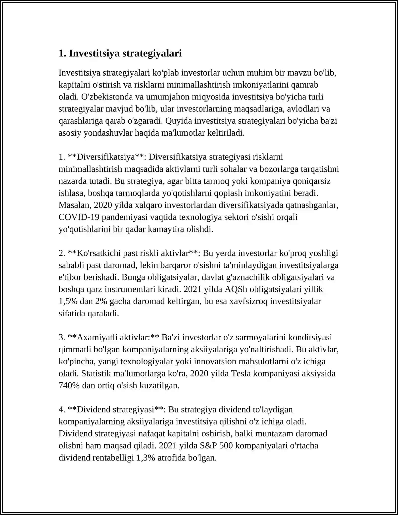INVESTITSIYA VA TAVAKKALCHILIK 3