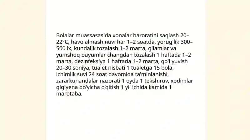 Umumiy gigiyenk talablari 3