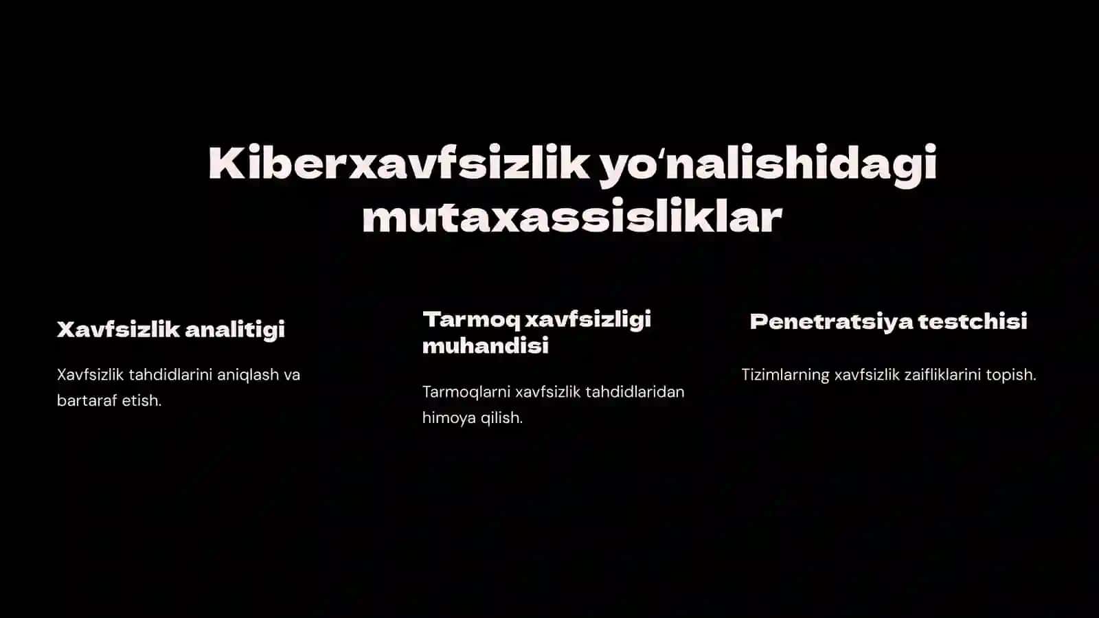 Kiberxavfsizlik sohasida karyera yo'llarini o'rganish 3