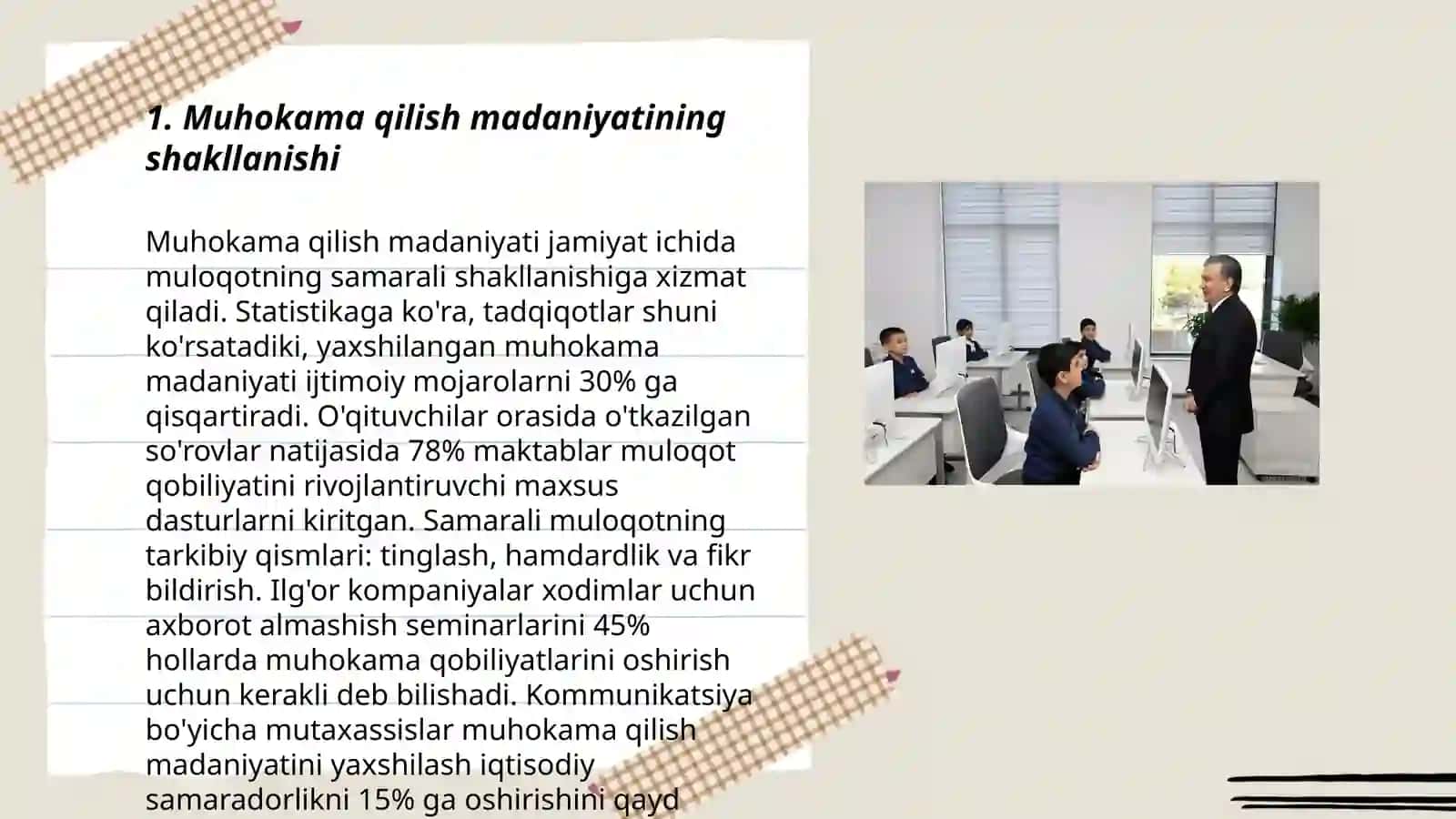 Muhokamadagi bahslarning dunyoqarashni kengaytirishdagi oʻrni 3