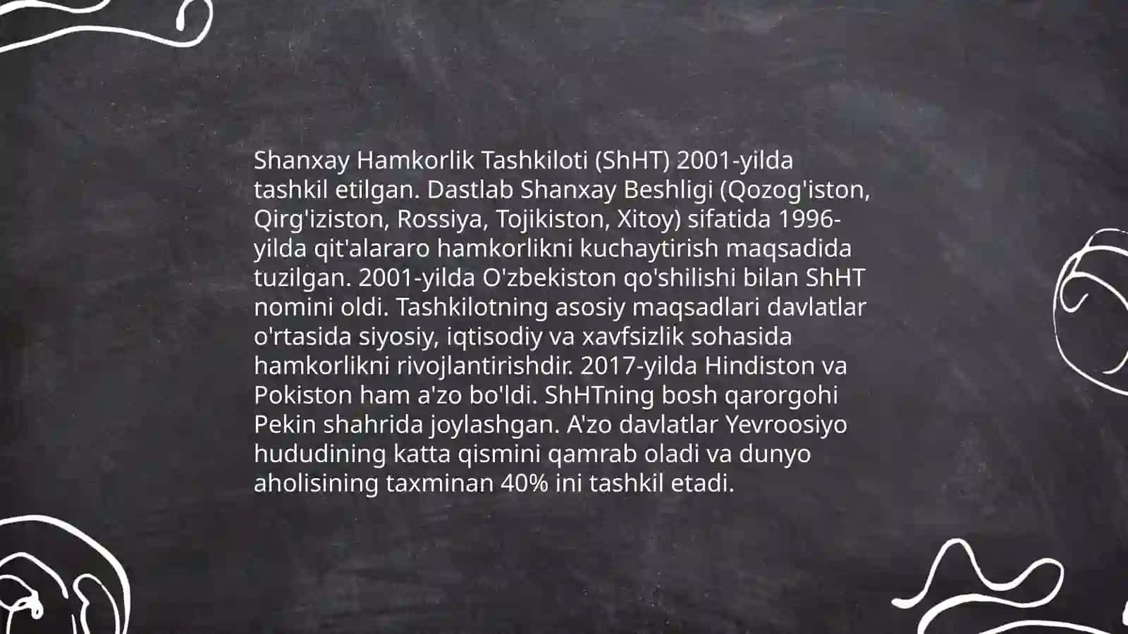 Shanxay Hamkorlik Tashkiloti va Xitoy mavzusiga 10 varoqli taqdimot 3