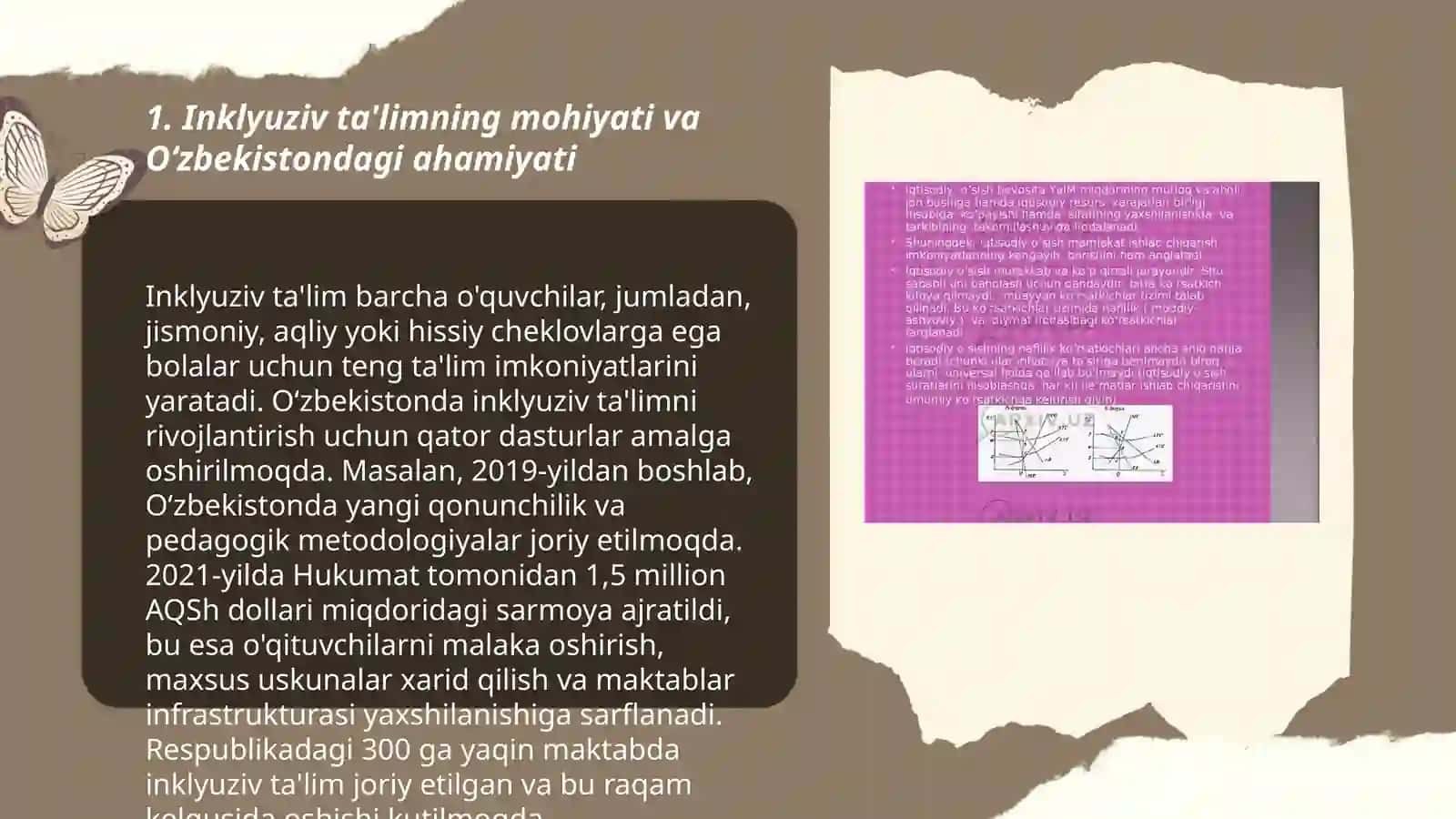 O’zbekistonda alohida ta’lim ehtiyojlari bo‘lgan uchun inklyuziv ta’lim 3
