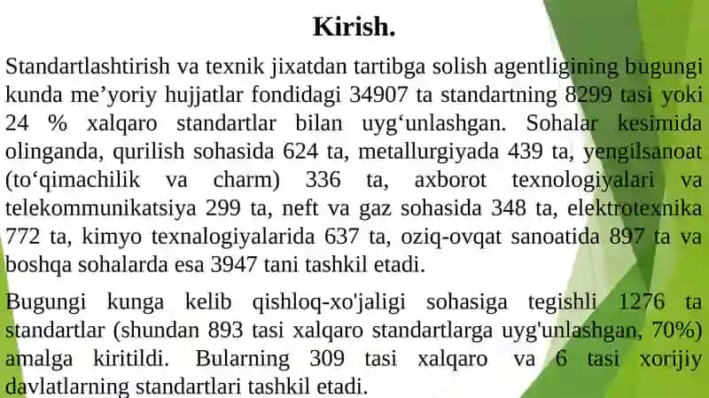 Standartlashtirish, texnik jihatdan tartibga solish tizimi, maqsad va vazifalari, prinsiplar va funktsiyalari 3