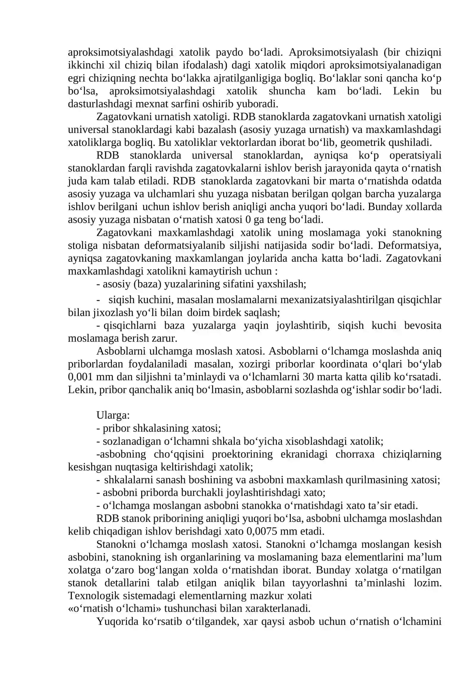 MEXANIK ISHLOV BERISHDA NOANIQLIKLAR 3