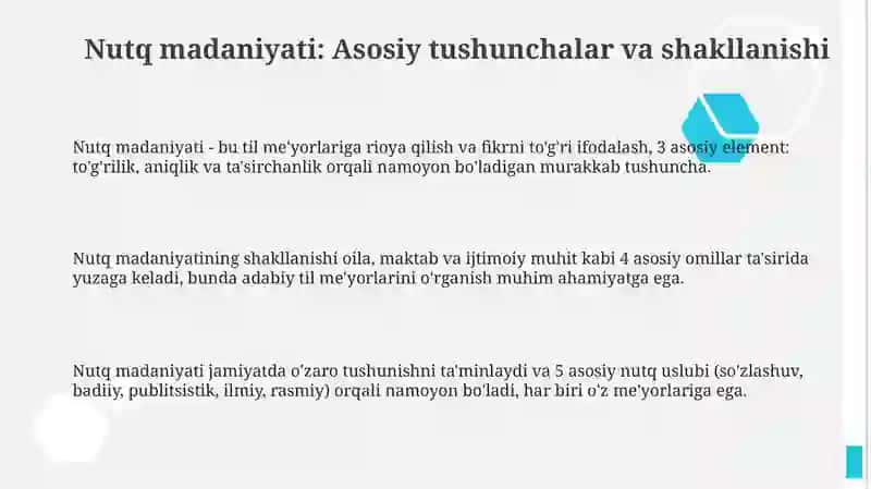 Nutq madaniyati va tilning tasviriy vositalari 3