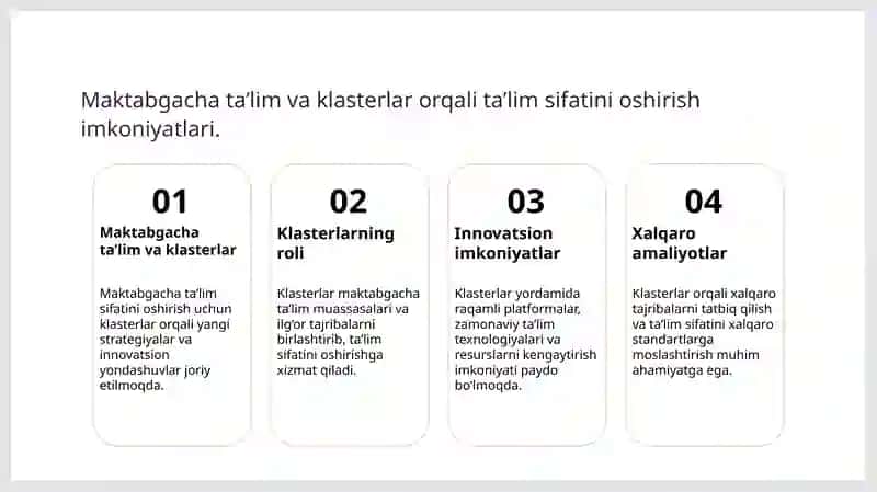 Maktabgacha ta'lim rivojlanishning taraqqiyot tendensiyalari 3