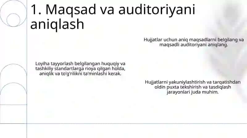 Tashkiliy hujjatlar (guvohnoma, yo‘riqnoma, nizom-ustav, shartnoma) tuzish 3