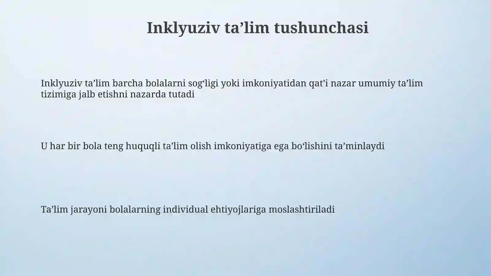 Inklyuziv taʼlim tushunchasi 3