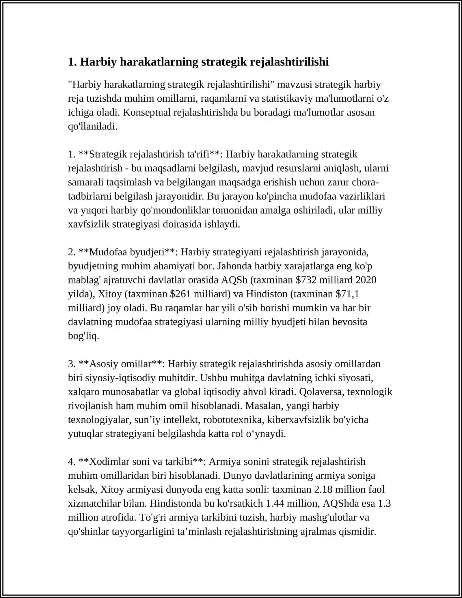 HARBIY HARAKATLAR OLIB BORISHNING USUL VA VOSITALARI 3