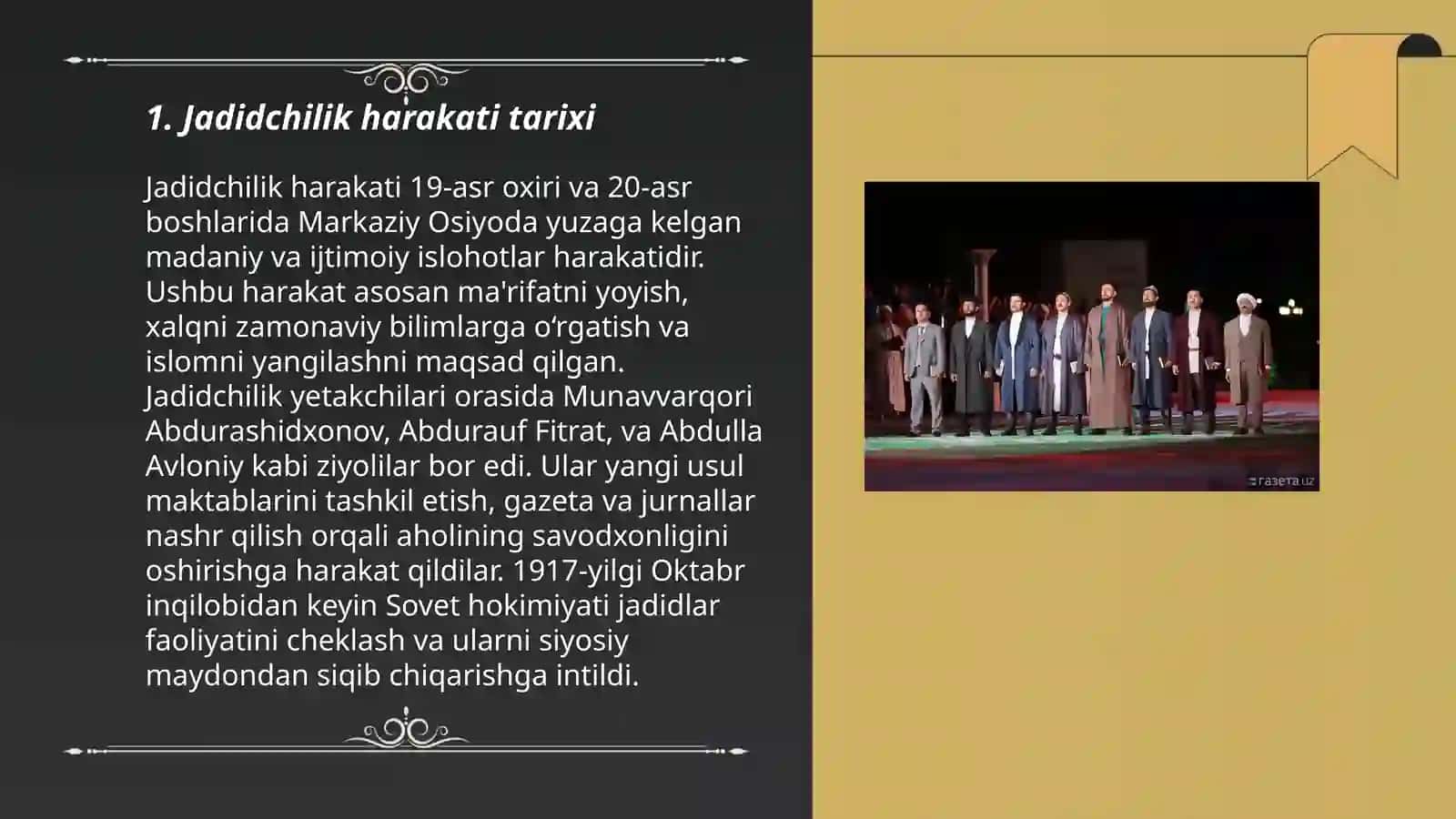Turkistonda jadidchilik namoyondalari va ularning harakatlari 3