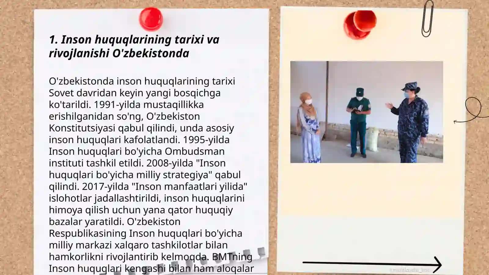 Oʻzbekistonda inson huquqlari va erkinliklari kafolatining yaratilishi 3
