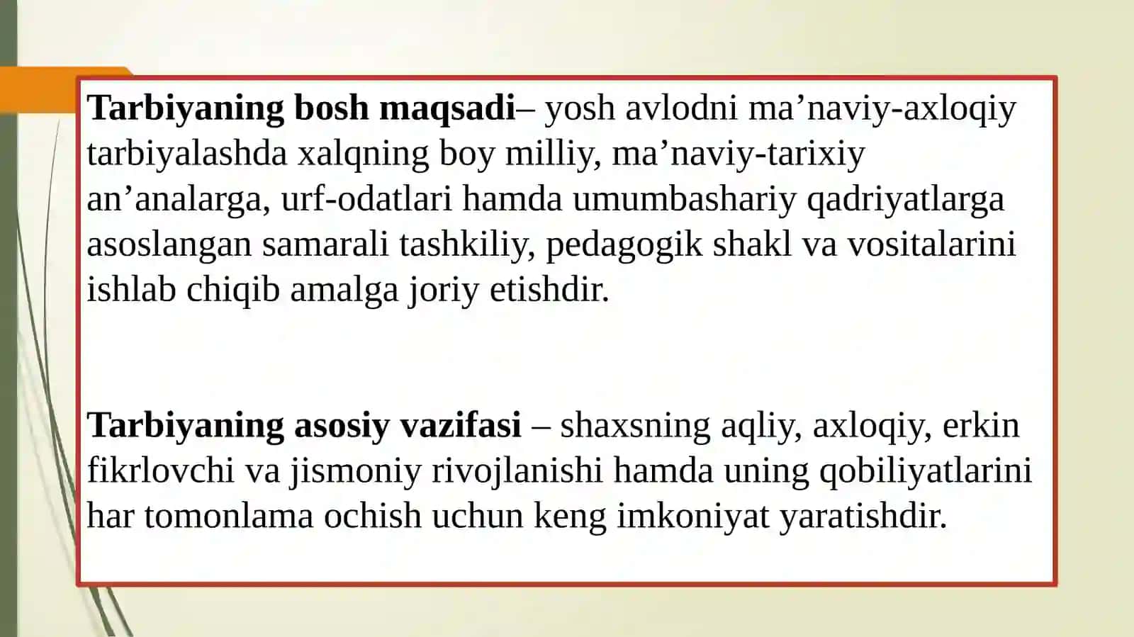 Sinfdan va maktabdan tashqari tarbiyaviy ishlarni rejalashtirish metodikasi(amaliymashg`ulot) 3