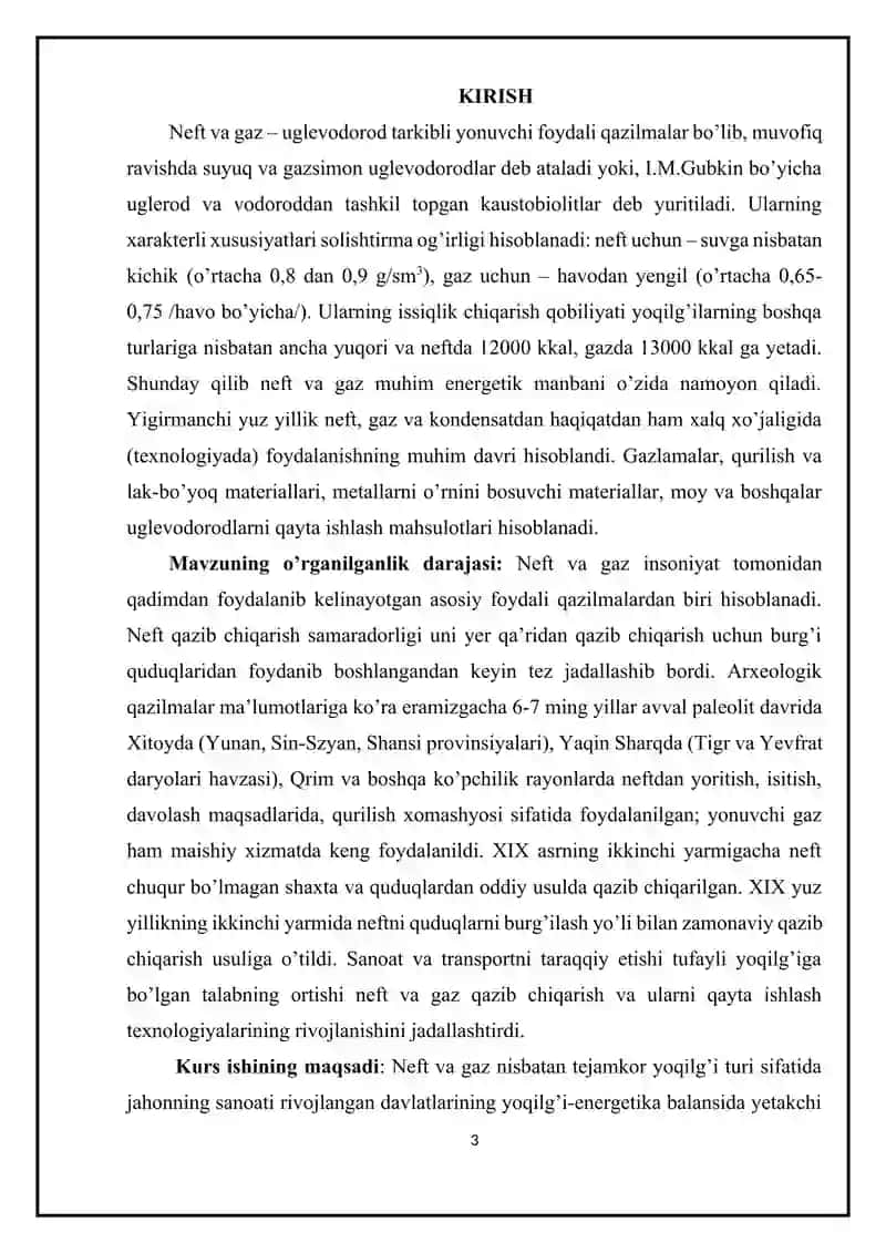 neft va gaz uyumlarining genetik turlari. 3