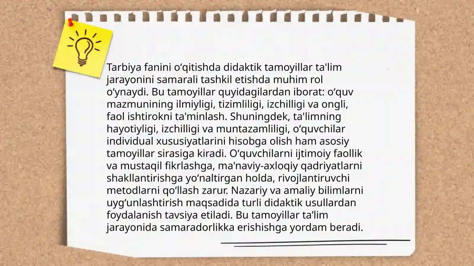 Tarbiya fanini oʻqitish metodikasi 3