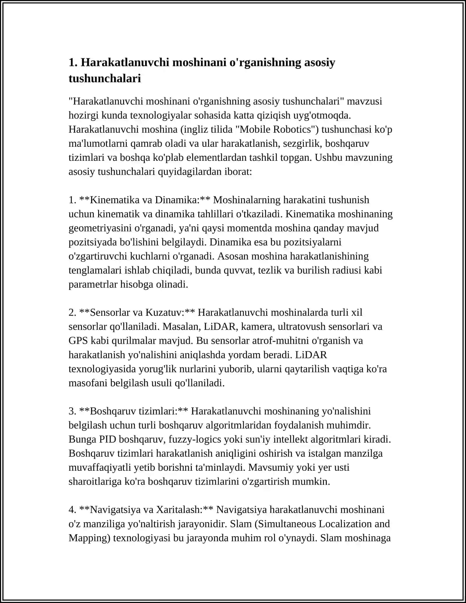 HARAKATLANUVCHI MOSHINA HAQIDA MAʼLUMOTLAR 3