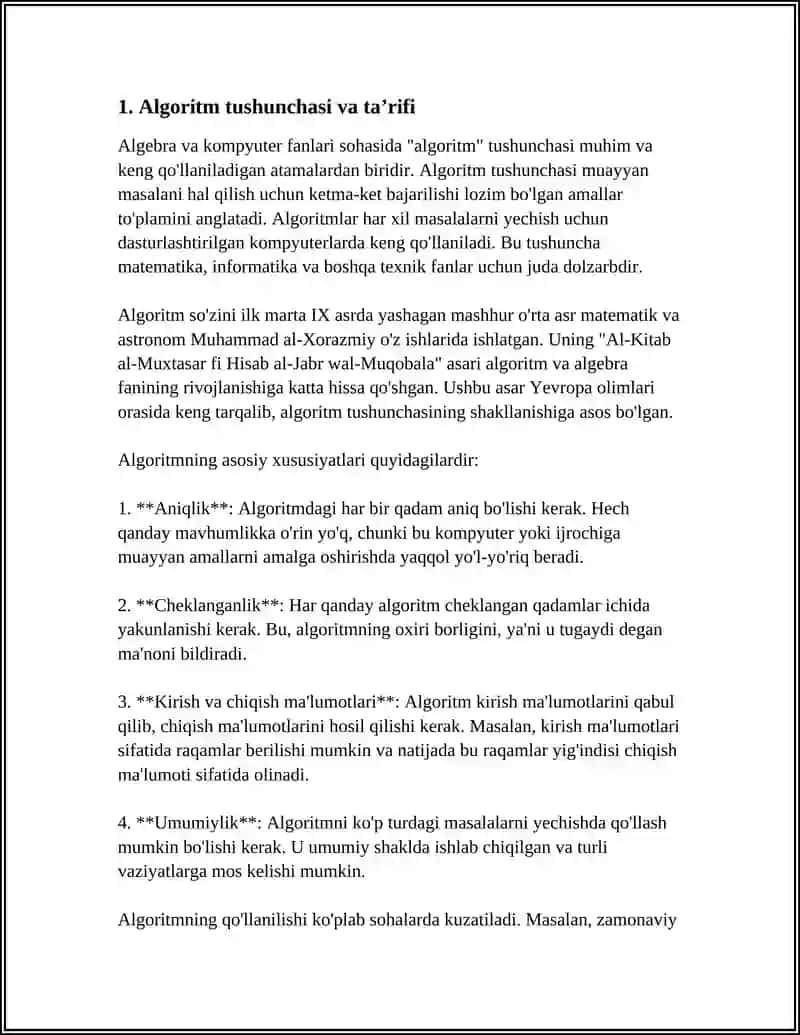 ALGORITM TURLARI VA BOSQICHLARI 3