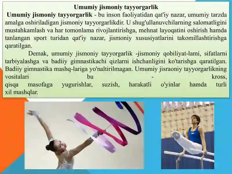 Gimnastika mashqlarini bajarishda jismoniy tayyorgarlik 3