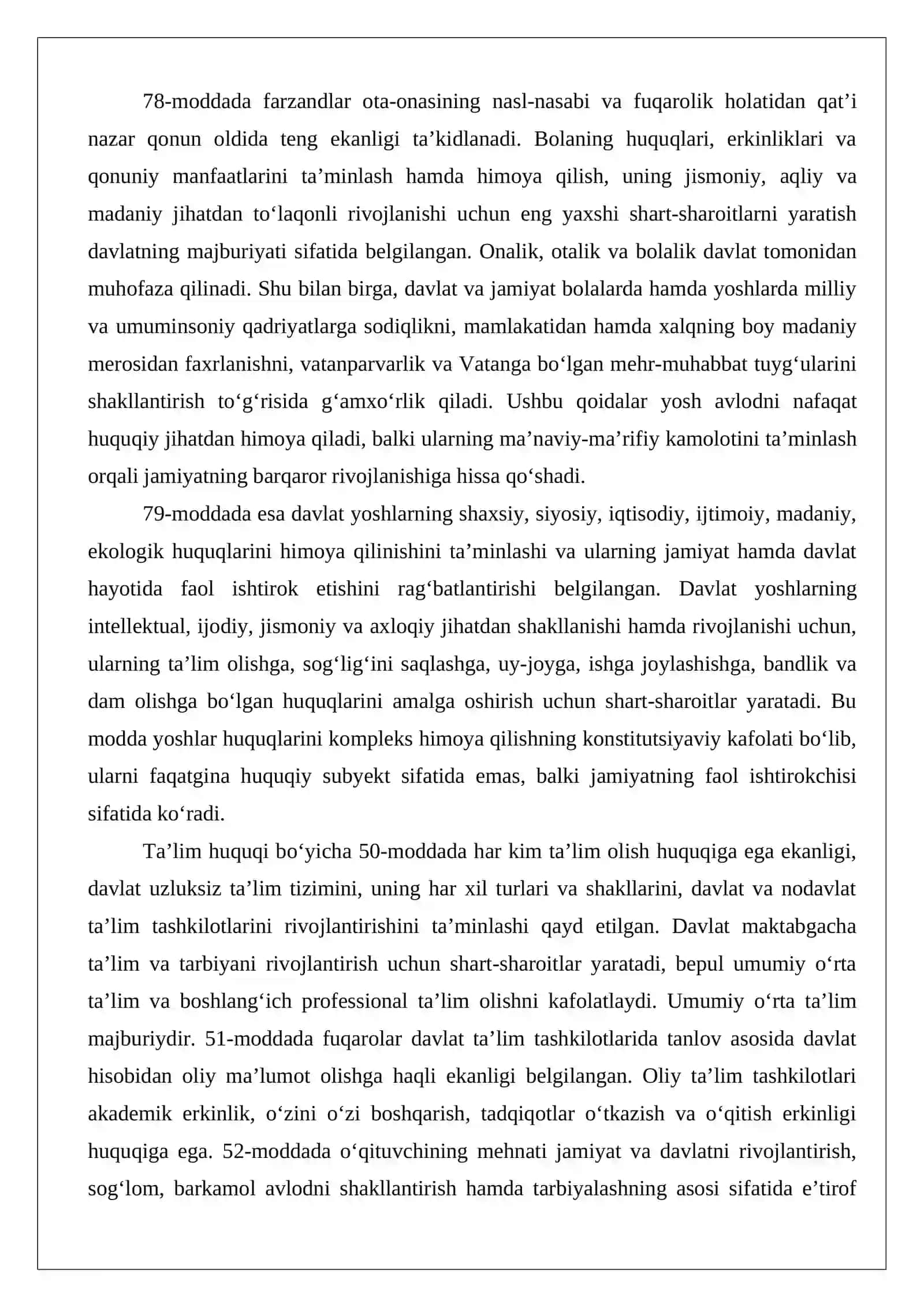 O‘zbekiston Respublikasining yoshlarga oid siyosati 3