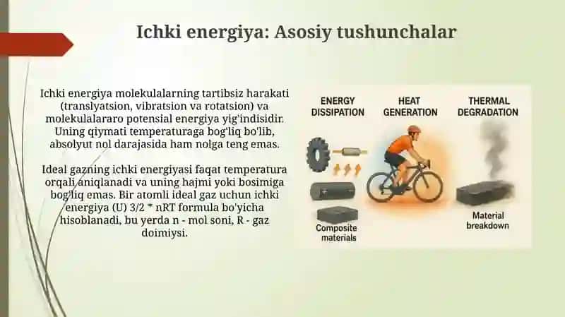 Ichki energiya va termal muvozanat 3
