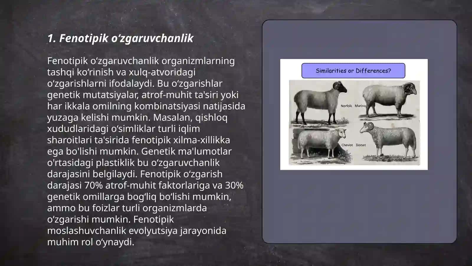 Fenotipik va genotipik ozgaruvchanlik 3