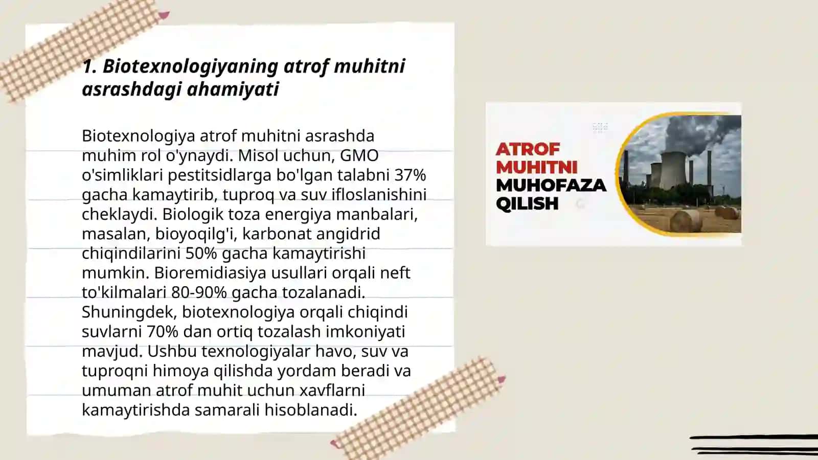 Biotexnologiyani atrof muhitni muhofaza qilishdagi roli 3
