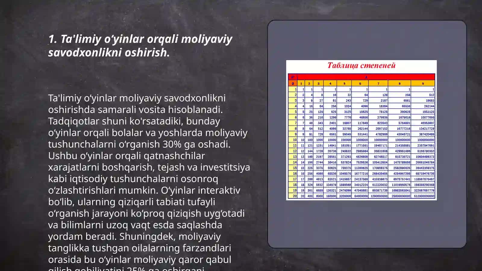 Ta‘limiy o‘yinlar orqali tadbirkorlik va iqtisodiy tarbiyani olib borish 3