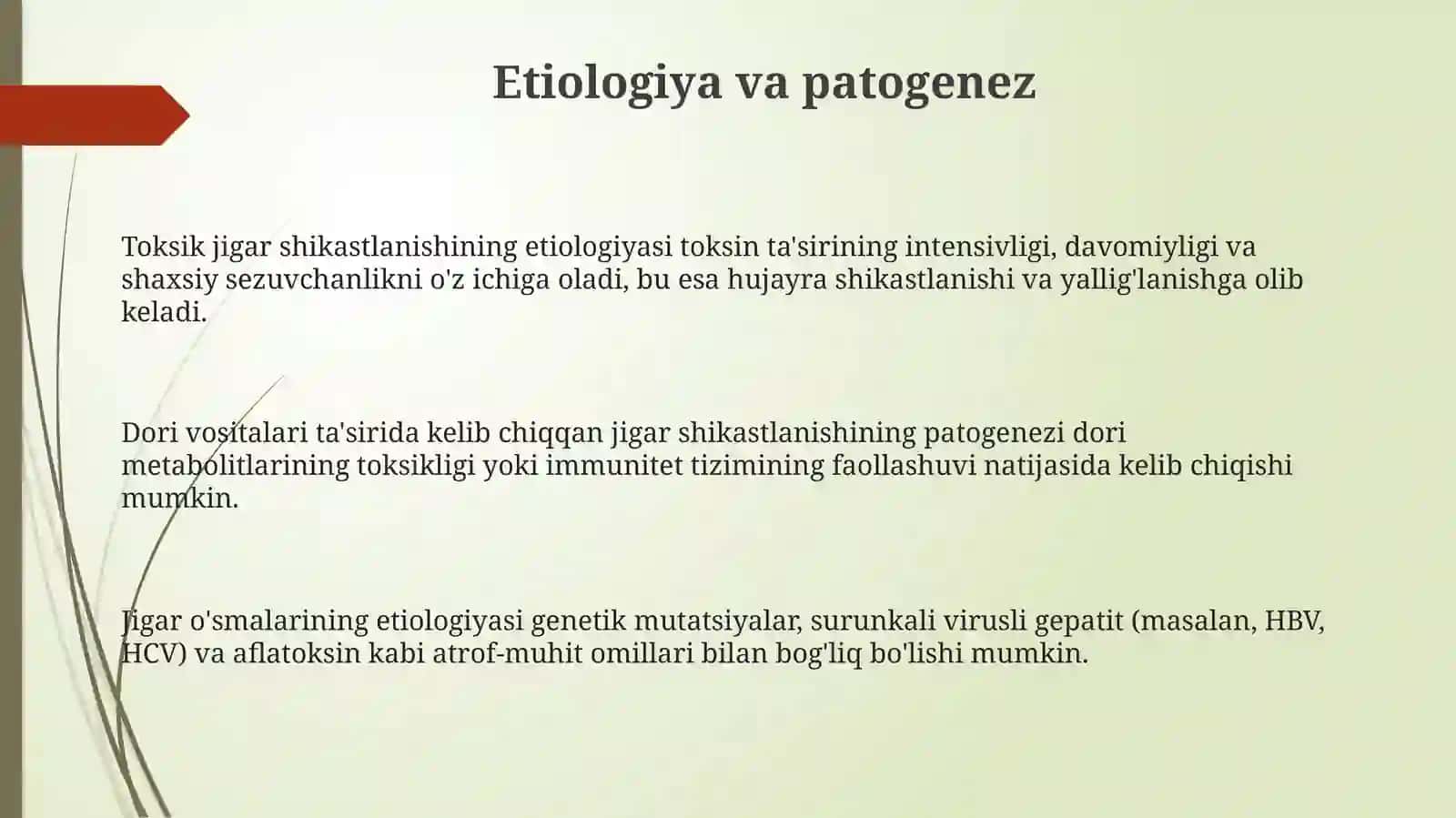 Jigar o'smalari: Diagnostika va Davolash 3