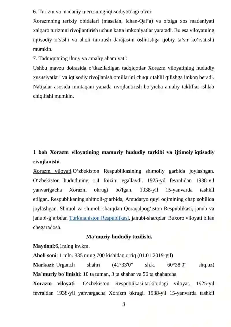 XORAZM VILOYATINING MA'MURIY-HUDUDIY TARKIBI VA IJTIMOIY RIVOJLANISH XUSUSIYATLARI 3
