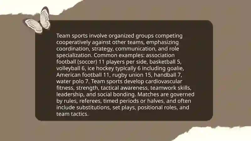 Types of sports 3