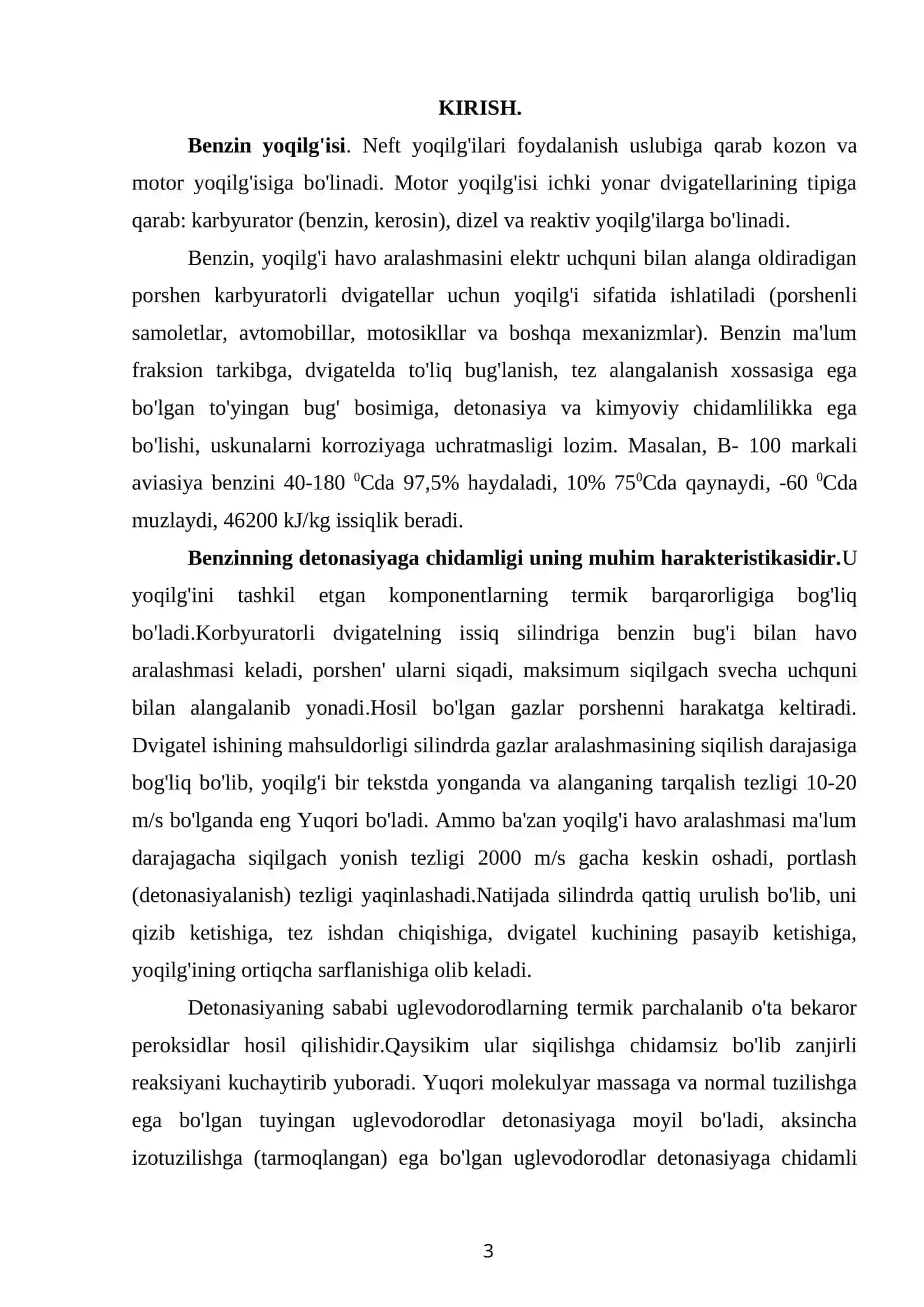 PAST OKTANLI BENZINNI RIFORMING QILISH JARAYONI 3