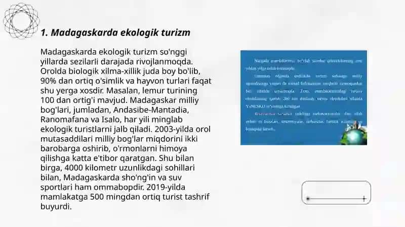 Madagaskar va Yangi Zelandiya turizm geografiyasi 3