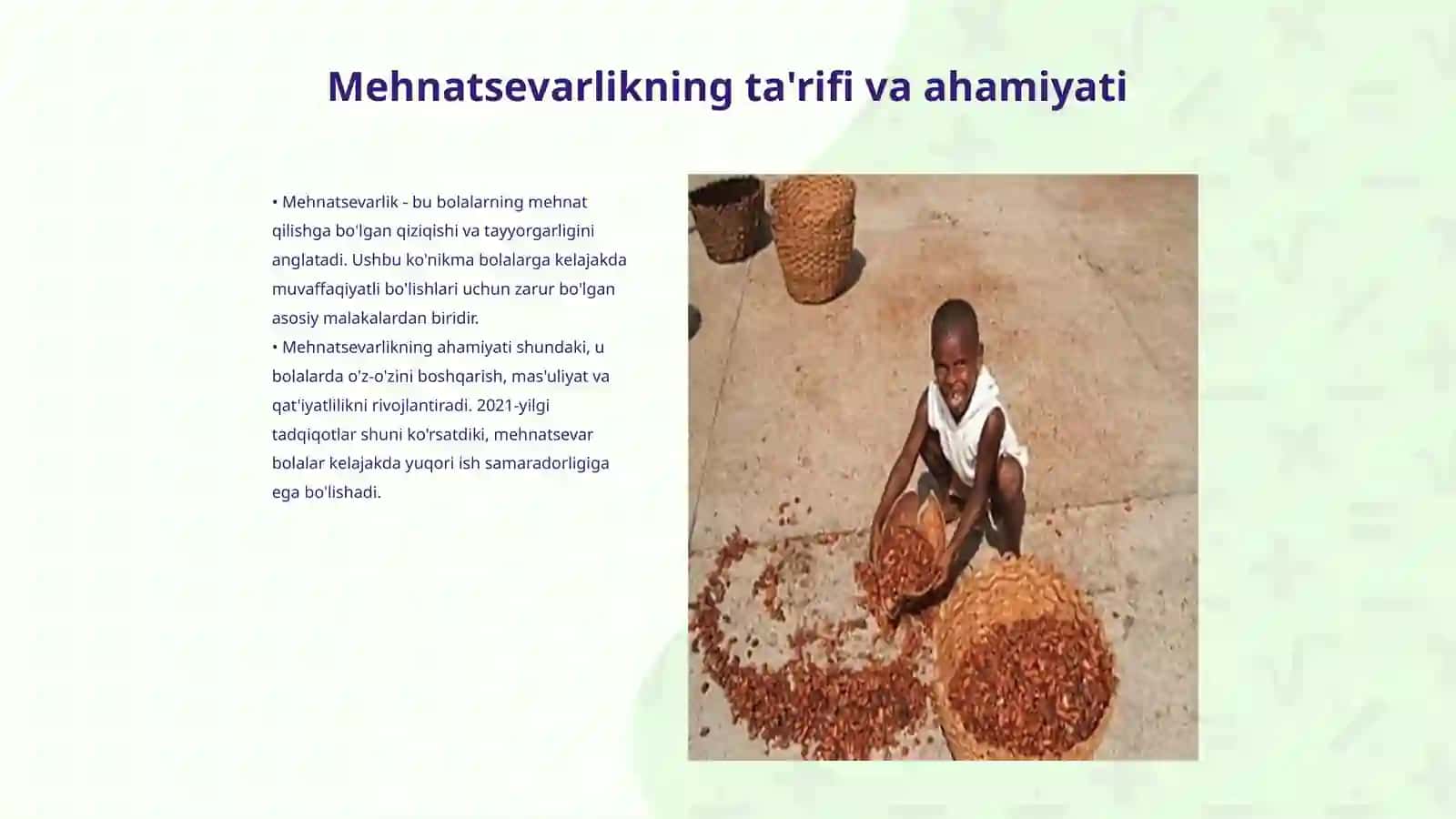 Bolalarni mehnatsevarlik malaka koʻnikmalarini shakillantirish orqali maktabga tayyorlash 3
