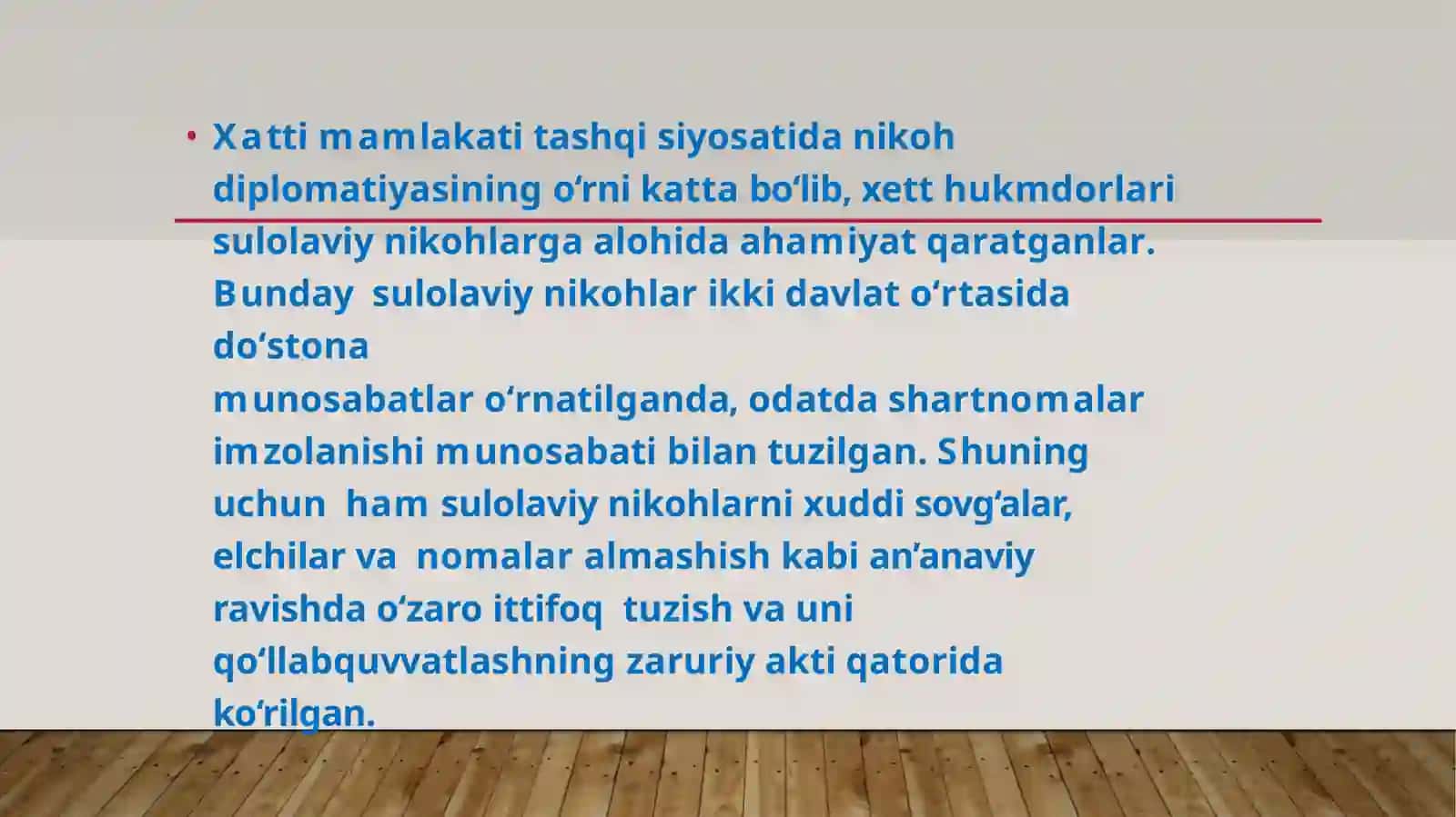 Xett davlatida nikoh diplomatiyasi. Elchilar, choparlar, kotiblar 3