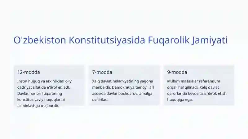 Fuqarolik Jamiyati Institutlari: O'zbekiston Misolida 3