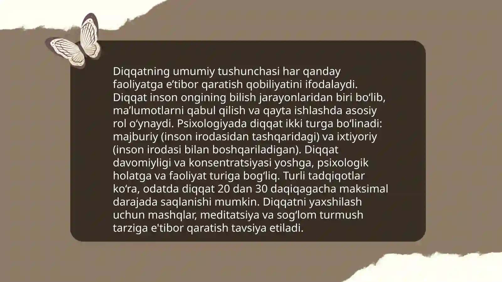 Diqqat haqida tushuncha va uning nerv-fiziologik asoslari 3